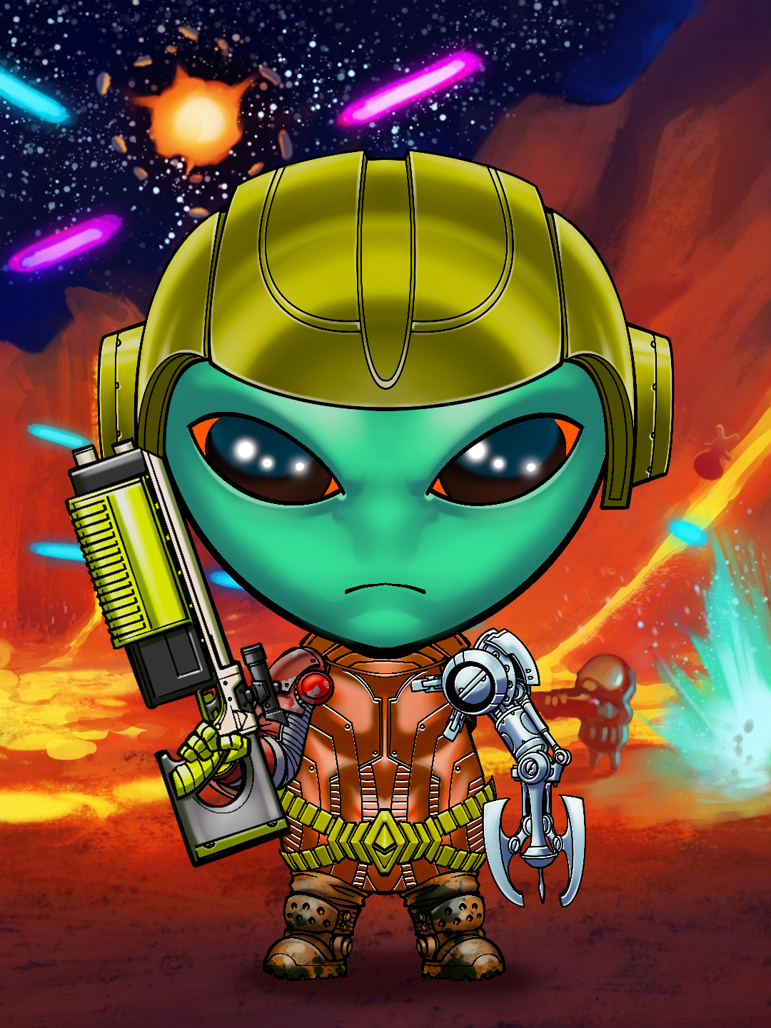 War Mars Soldier #4135