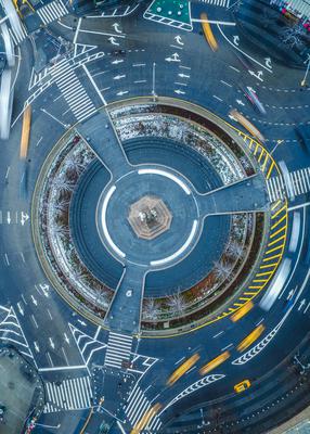 Bustling Roundabout