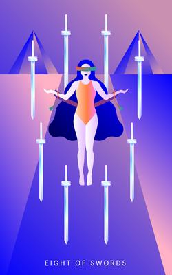 Mystic Mondays Tarot Eight of Swords