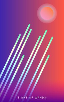 Mystic Mondays Tarot Eight of Wands