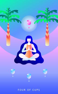 Mystic Mondays Tarot Four of Cups