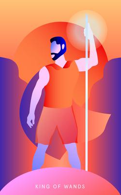 Mystic Mondays Tarot King of Wands