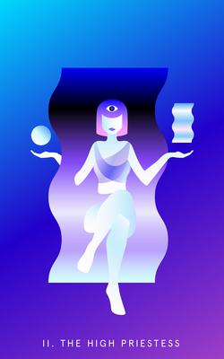 Mystic Mondays Tarot NFT-The High Priestess
