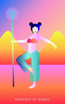 Mystic Mondays Tarot Princess of Wands