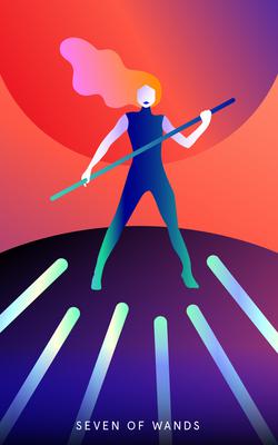 Mystic Mondays Tarot Seven of Wands