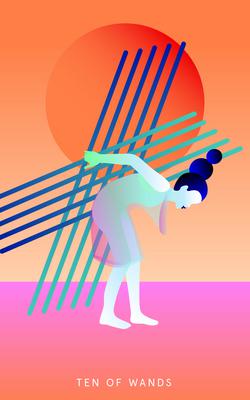 Mystic Mondays Tarot Ten of Wands