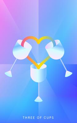 Mystic Mondays Tarot Three of Cups