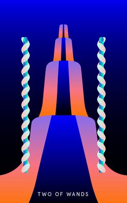 Mystic Mondays Tarot Two of Wands